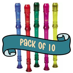 Canto Colors 1-piece Soprano Recorder - 10 pack