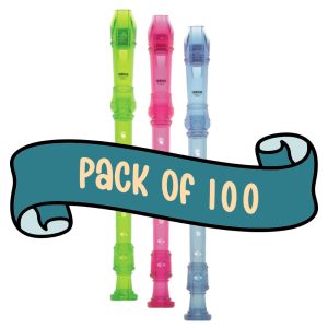 Yamaha Rainbow Soprano Recorder - 100 pack