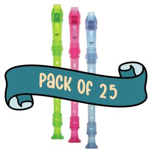 Yamaha Rainbow Soprano Recorder - 25 pack