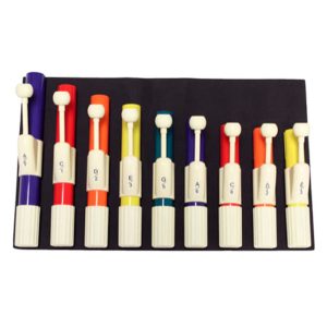 CHROMA-NOTES® 9-Note Pentatonic Hand Chimes Set w/ Case