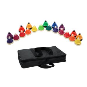 CHROMA-NOTES® Full 20-Note Desk Bell Set & Carrying Case