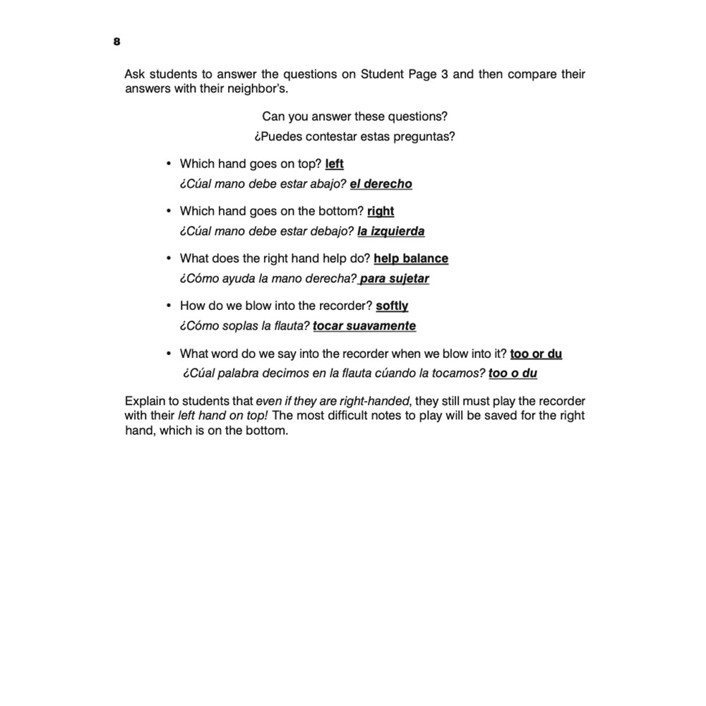 ¡Recorder Fiesta! Teacher's Edition + Audio - Image 3