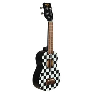 Tiki Uke Soprano Ukulele - Checkerboard