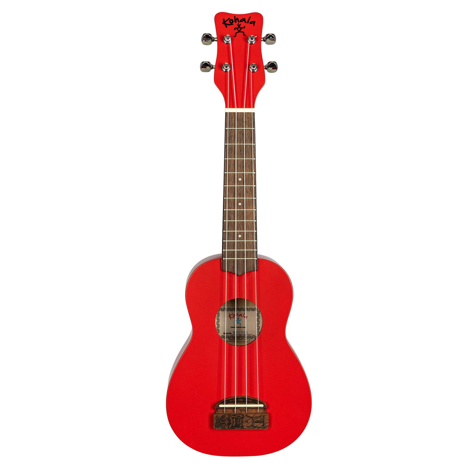 Tiki Uke Soprano Ukulele - Red - Image 3
