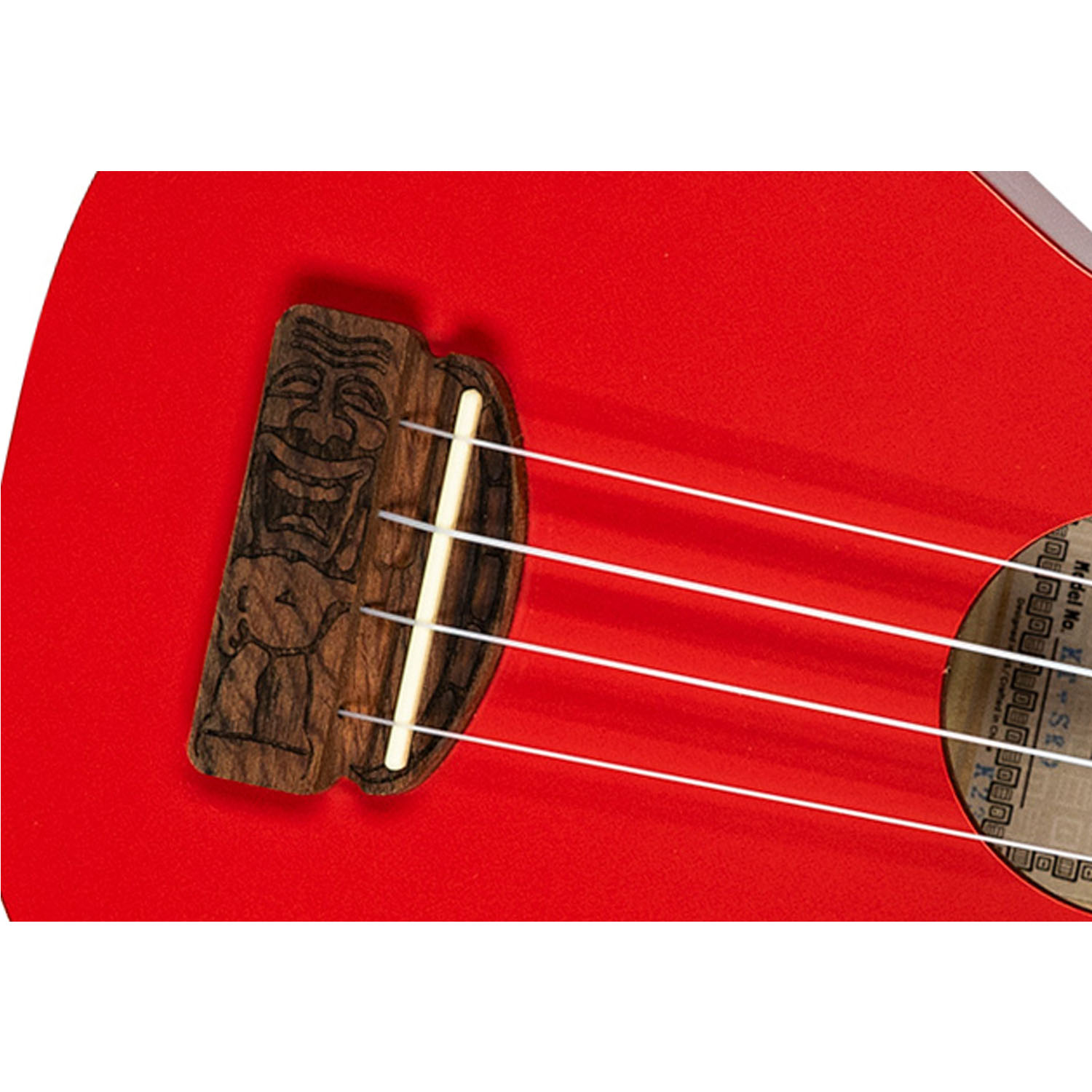 Tiki Uke Soprano Ukulele - Red - Image 2