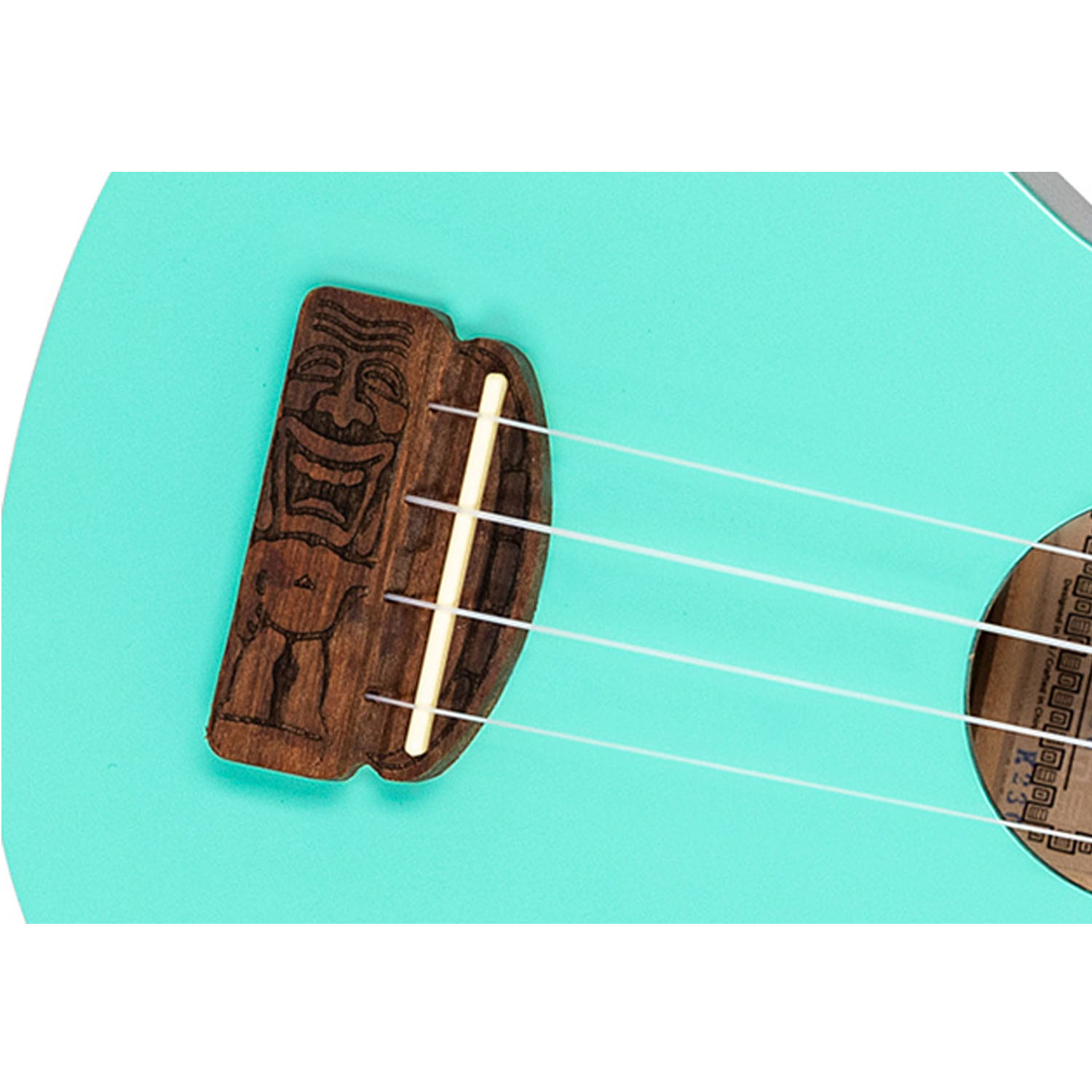 Tiki Uke Soprano Ukulele - Seafoam Green - Image 2