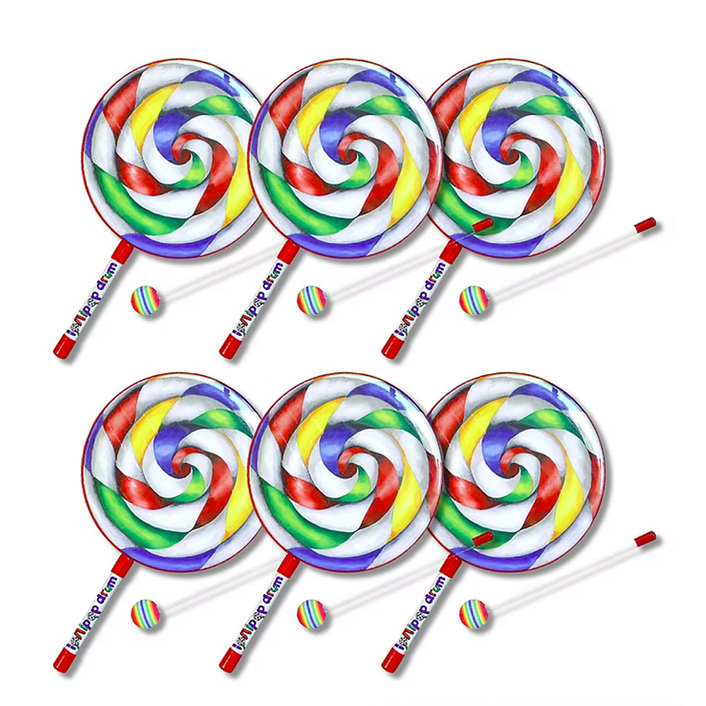 Kids Percussion Lollipop Drum® 6 pack