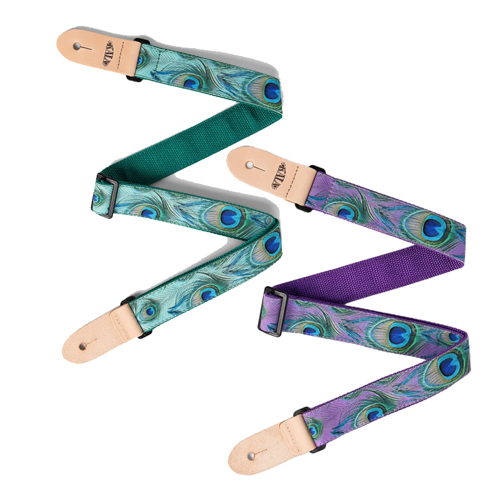 Peacock Print Ukulele Strap - Kala